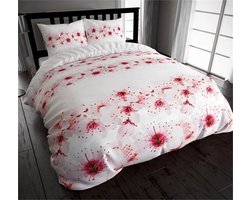 Dreamhouse Bedding Flanel Pinky Winter - Dekbedovertrek - Eenpersoons - 140x200/220 + 1 kussensloop 60x70 - Wit