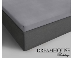 Dreamhouse Bedding - Topper Hoeslaken - Katoen - Tweepersoons - 140x200 cm - Grijs