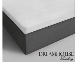 Dreamhouse Bedding - Topper Hoeslaken - Katoen - Tweepersoons - 140x200 cm - Wit