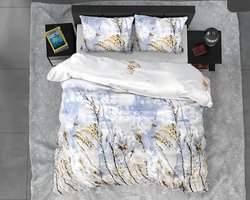 Dreamhouse Satin Janine - Dekbedovertrek - Eenpersoons - 140x200/220 + 1 kussensloop 60x70 - Grijs