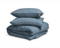 Dreamhouse Stone Washed Dekbedovertrek - 200x200/220 + 2 kussenslopen 60x70 - Blauw - Tweepersoons