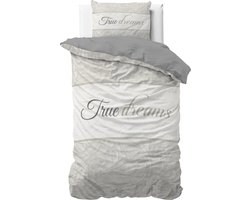 Dreamhouse True Dreams 2 Dekbedovertrek - 140x200/220 + 1 kussensloop 60x70 - Grijs - Eenpersoons