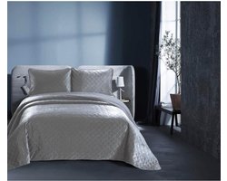 Dreamhouse Velvet Classico - Bedsprei - 180x250 + 1 kussensloop 60x70 - Grijs