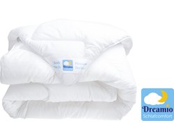Dreamio Soft All Year Dekbed - 135x200 - Eenpersoons - Enkeldekbed Voor Alle Seizoenen - Ademend & Vochtregulerend - Anti Allergie & Huisstofmijt - Luxe Hotelkwaliteit - Warmteklasse 3 - Zomer & Winterdekbed