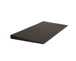 Drempelhulp Rubber Budget - 40 mm Hoog - Oprijplaat Voor Rolstoel, Rollator En Scootmobiel - Rubberen Oprijhelling - Recht