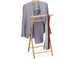 dressboy bamboe - inklapbaar - 110 x 47 x 38 cm - badkamer - slaapkamer