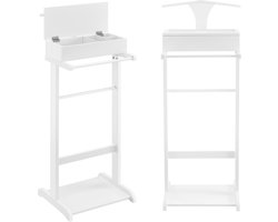 Dressboy kledingrek met opbergdoos 110x43,5x34,5 cm wit