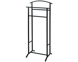 Dressboy – kledingstandaard van zwart gepoedercoat staal – modern design – extra stevig – 48 cm breed – ruimtebesparend – 107 cm hoog