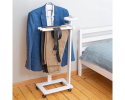 Dressboy voor Heren van Massief Beukenhout met Jas- en Broekhouder en Opbergrek - 103 cm