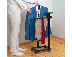 Dressboy voor Heren van Massief Beukenhout met Jas- en Broekhouder en Opbergrek - 103 cm