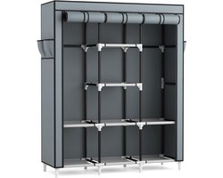Dressing Kasten - Kledingkast - Kledingkasten Slaapkamer - Organizer - Grijs