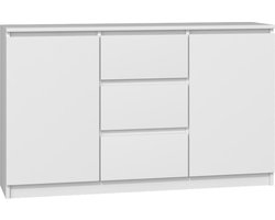 Dressoir - 120 cm 3 lades Wit