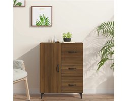 Dressoir 69,5x34x90 cm bewerkt hout bruin eikenkleur