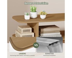 Dressoir – Altameubel Mid-Century SlidePro – Opbergkast 100×40×76 cm – Keukenkast met 2 Schuifdeuren & Open Planken – Industrieel & Modern – Woonkamer, Hal & Keuken – Hout & Metaal – Vintage Hout/Zwart