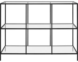 Dressoir Amaro met vakken 120cm zwart