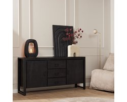 Dressoir Boaz - 160 cm - zwart