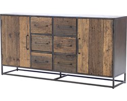 Dressoir Gerecycled Hout - Rechthoekig - 180cm - Kast Lio - Giga Meubel