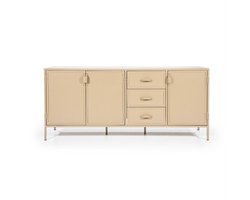 Dressoir Industrieel 3drsladen 185x47cm - zand | Eleonora