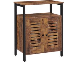 Dressoir - Industrieel - Opbergkast - Kast - Wandkast - Woonkamer, Slaapkamer - Hout - Bruin/zwart