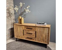 Dressoir Jayden | Mangohout | 3 Lades en 2 Deuren