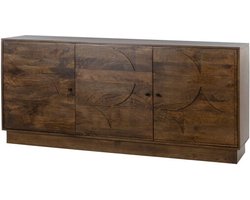 Dressoir Kaapstad mangohout 180x40x80 cm - Walnoot