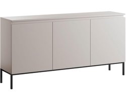 Dressoir - Kast Ladekast - Opbergen Woonkamer - Drie Deuren - 150 cm - Grijs Taupe