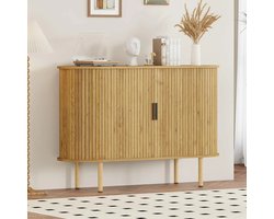 Dressoir - Kast - Opbergkast - Dressoir Hout - Kasten - Bruin - Schuifdeuren - Buffetkast - Woonkamer Kast - Woonkamer Kasten Dressoir - 80x40x120cm