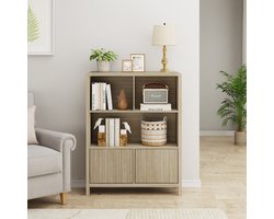Dressoir Lukkodso eikenkleurig 103x80x28 cm [en.casa]