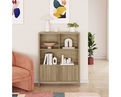 Dressoir Lukkodso rustiek eiken 103x80x28 cm [en.casa]