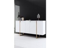 Dressoir Luxe Wit/Goud 160cm
