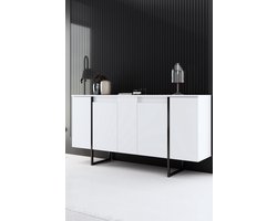 Dressoir Luxe Wit/Zwart 160cm