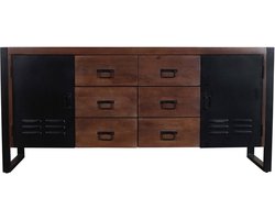 Dressoir mangohout 180cm walnoot Jazzy duurzaam mango kast