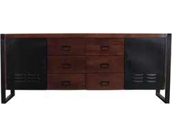 Dressoir mangohout 200cm walnoot Jazzy duurzaam mango kast