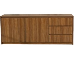Dressoir melamine lichtbruin 160cm Cassie kunstof kast
