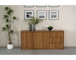 Dressoir melamine lichtbruin 180cm Cassie kunstof kast