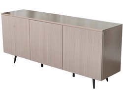 Dressoir melamine walnoot 160cm Oscar kunststof kast