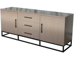 Dressoir melamine walnoot 180cm Hazel kunststof kast