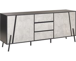 Dressoir met 2 deuren BLACKPOOL Grijs beton-effect