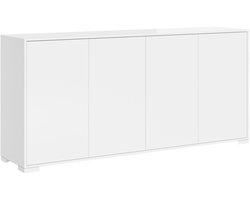 Dressoir met 4 deuren 172x40x83 cm Lumina hoogglans wit