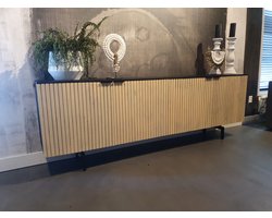 Dressoir met 4 deuren 240x40x78 cm mangohout