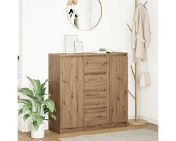 Dressoir met Laden Altameubel – Artisan Eiken – 100,5 x 35 x 98,5 cm – Dressoir, Woonkamerkast, Keukenkast, Gangkast – Praktische Opbergruimte voor Boeken, Decoratie en Huishoudspullen