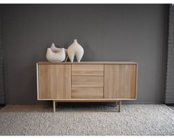 Dressoir Mila massief eiken 160 cm - Naturel | BY-OLAF