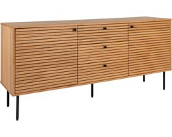 Dressoir Naturel Eiken Fineer - 150x40x74cm - Gewicht 54kg - House Nordic