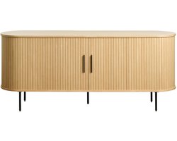 Dressoir Naturel Eiken Fineer - 2 Planken - 180x45x76cm