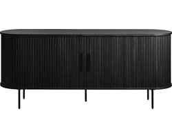 Dressoir Nola Zwart Eiken 180cm - Giga Living