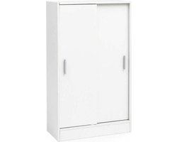 Dressoir - Opbergkast - 3 compartimenten - Schuifdeur - Hout - 60x108x29 cm