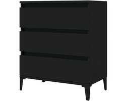 Dressoir - Opbergkast - Opbergen en decoreren - Minimalistisch design - 60 x 35 x 70 cm - Zwart