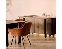 Dressoir Rondo Donkerbruin 175cm - Giga Meubel
