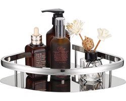 Driehoekig Badkamerhoekrek en Douche Caddy Basket SUS304 Roestvrij Staal - 31cm (L) * 23cm (B) * 4cm (H)