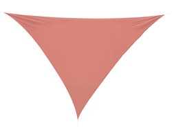 Driehoekig schaduwzeil Groot formaat 3 x 3 x 3 m Hogedichtheidpolyethyleen UV-bestendig Rode kleur Roest